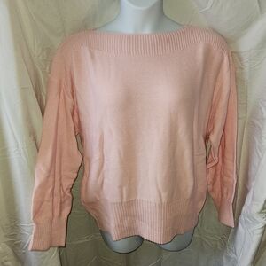St. Johns Bay Pullover Rose Pink Sweater 1X NWT